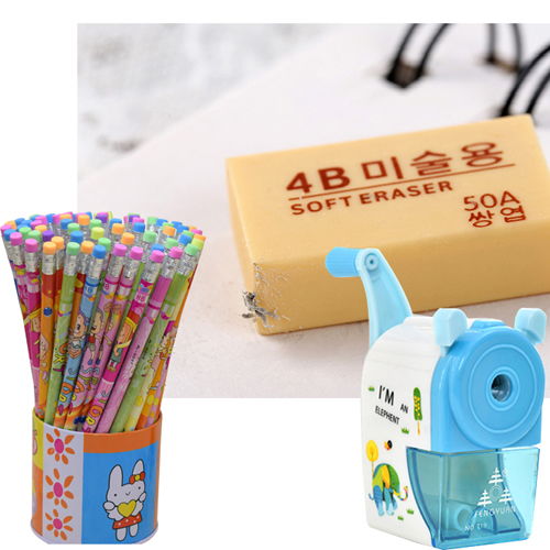 學生卡通鉛筆橡皮無毒套裝 高性價比學習文具批發指南